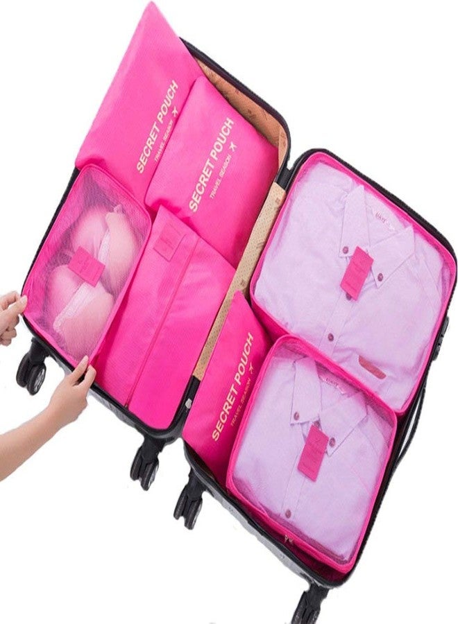 Waymore Travel Packing Cube Luggage Organizers Bag Clothes Storage Secret Pouches with Shoe Pouch (Set of 7pcs) - Image 3